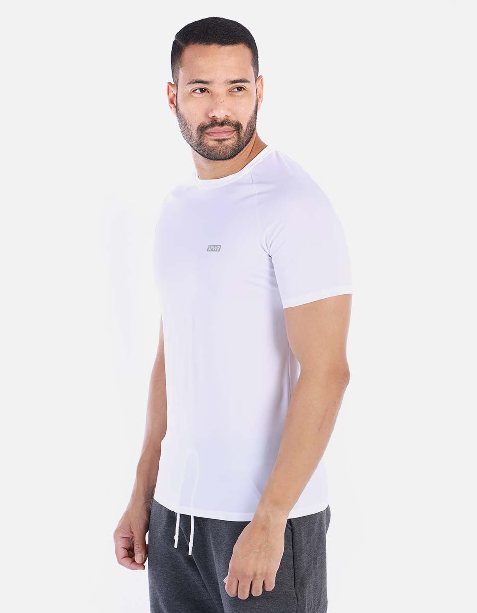Camiseta licrada Hombre unicolor