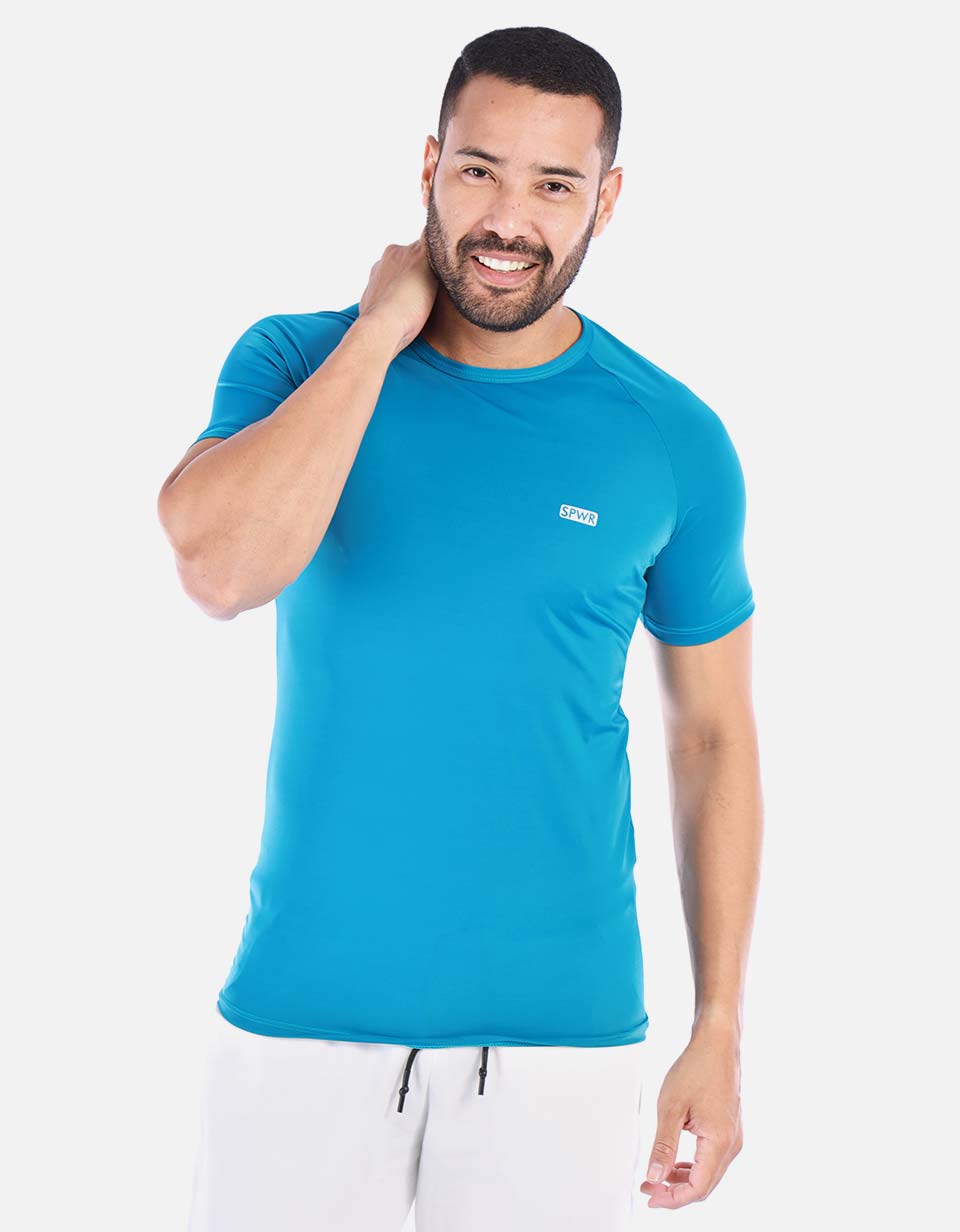 Camiseta licrada Hombre unicolor