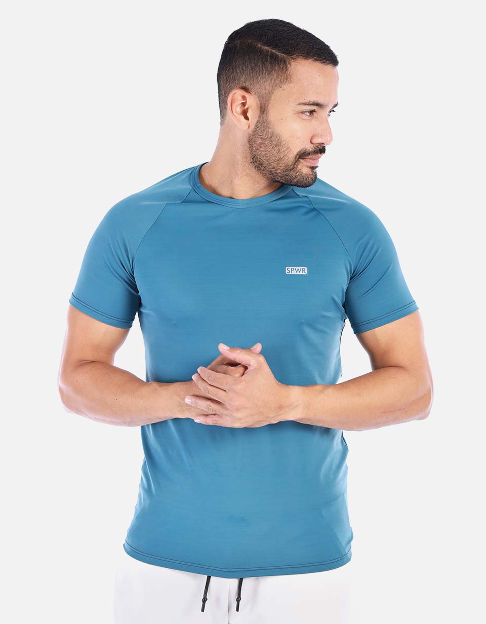 Camiseta licrada Hombre unicolor