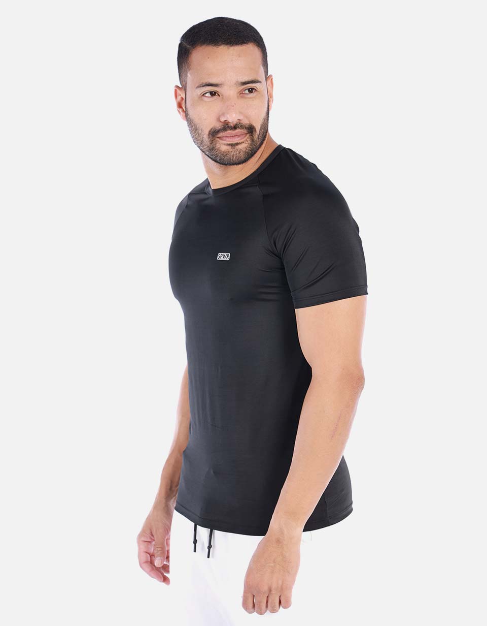 Camiseta licrada Hombre unicolor