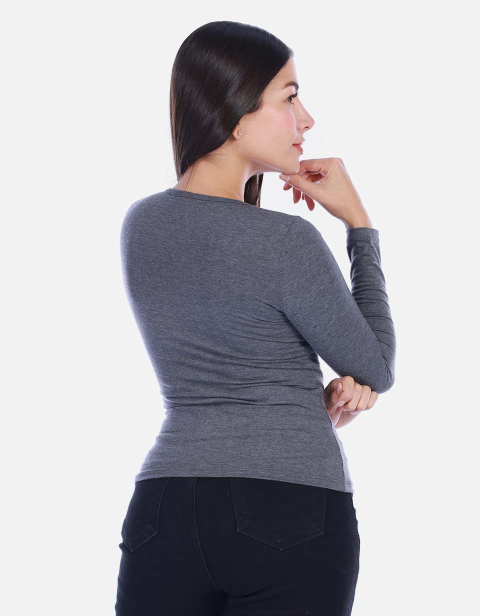 Camiseta Manga larga Básica para Mujer
