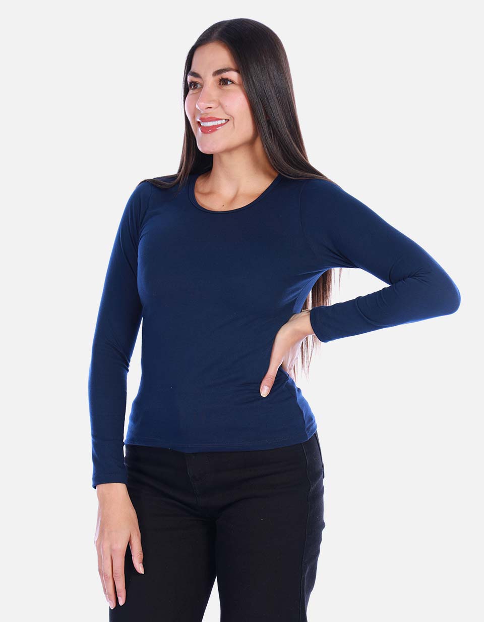 Camiseta Manga larga Básica para Mujer