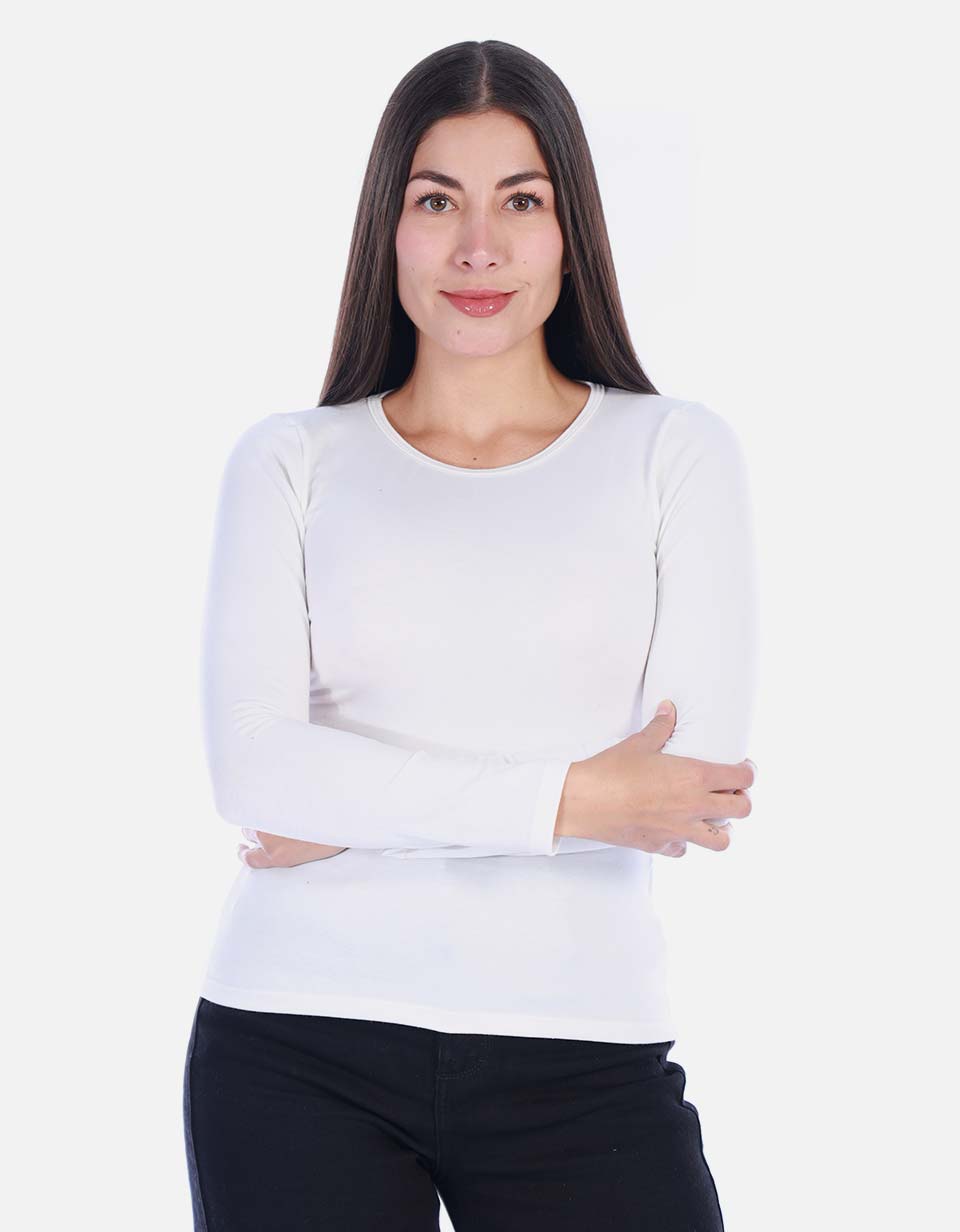 Camiseta Manga larga Básica para Mujer