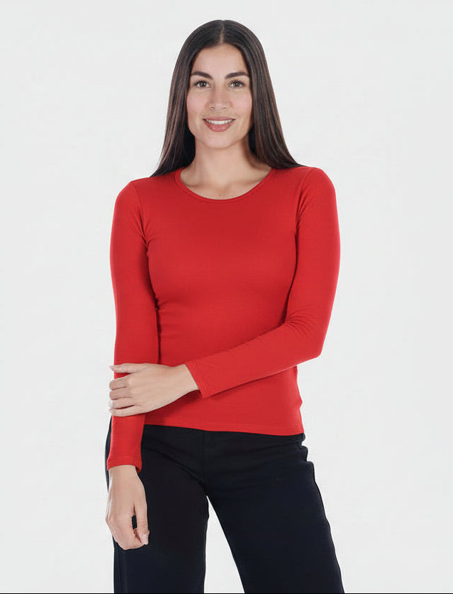 Camiseta Manga larga Básica para Mujer