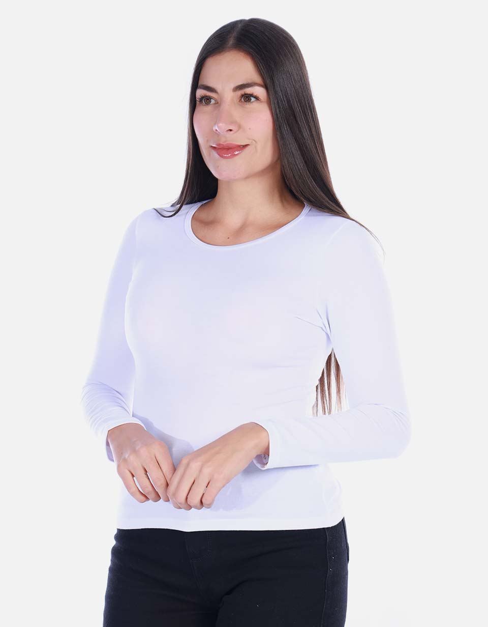Camiseta Manga larga Básica para Mujer