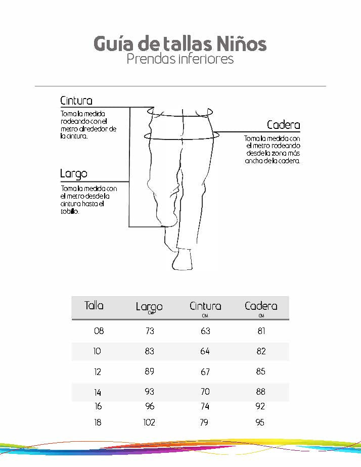 Pack X3 Pantalón escolar Azul