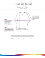 Ruana tejida con cuello alto y estilo relajado