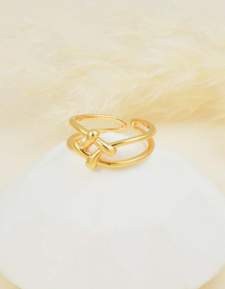 Anillo Ajustable con Nudo para Mujer