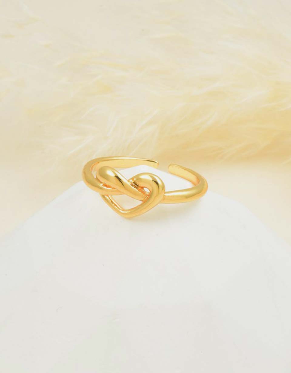 Anillo Ajustable con Aros Entrelazados para Mujer
