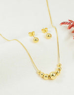 Set de cadena y aretes de esferas | Arequipe