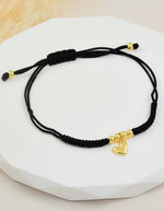 Pulsera con dije de oso en Rodio