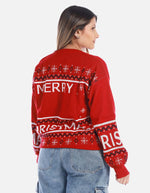 Buzo navideño Merry Christmas para mujer