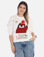 Buzo navideño de pingüino para Mujer
