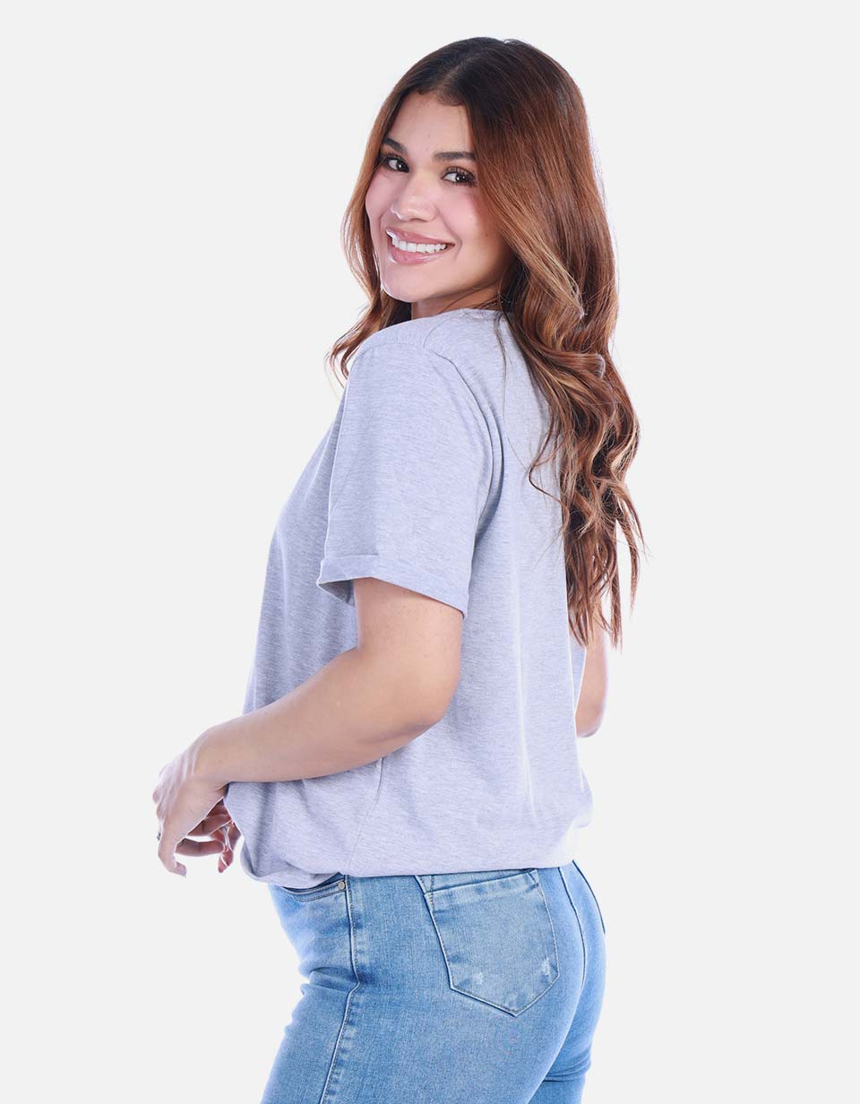 Camiseta Básica Manga Corta para Mujer