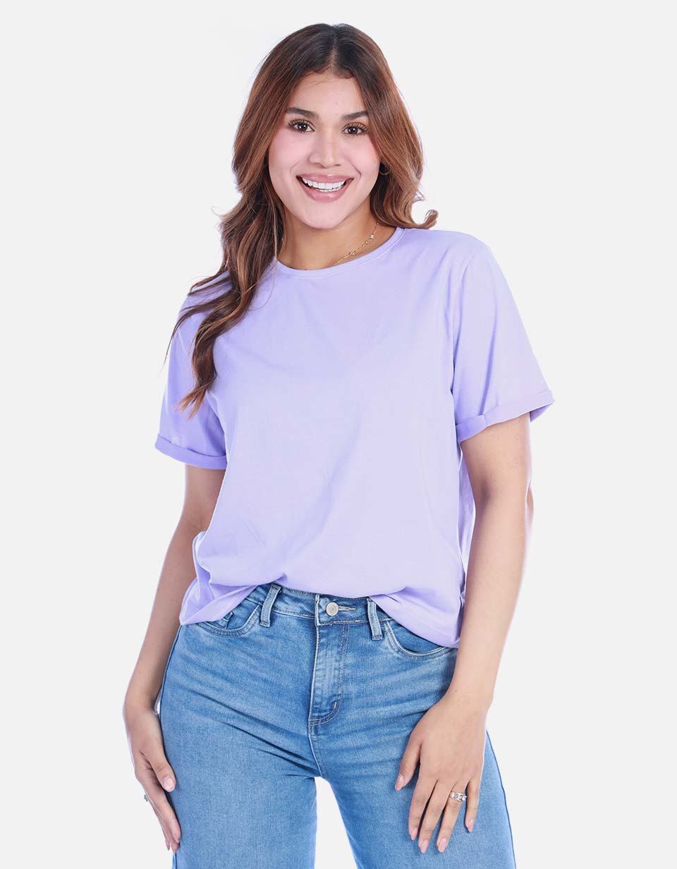Camiseta Básica Manga Corta para Mujer