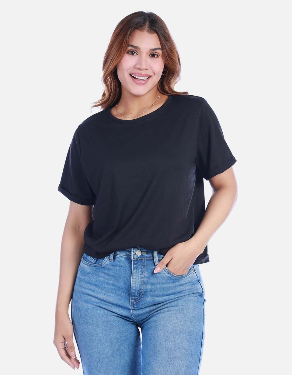 Camiseta Básica Manga Corta para Mujer
