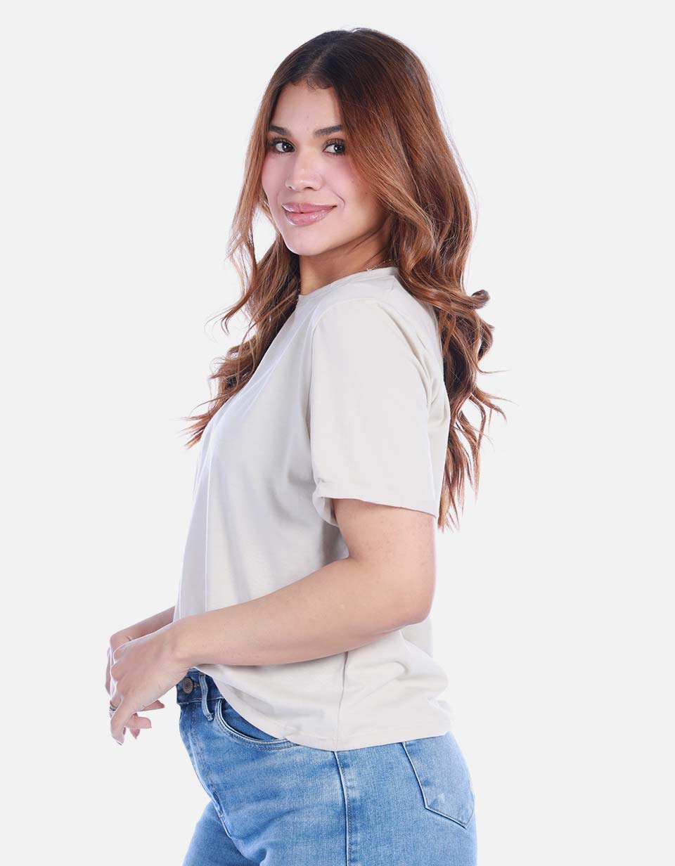 Camiseta Básica Manga Corta para Mujer