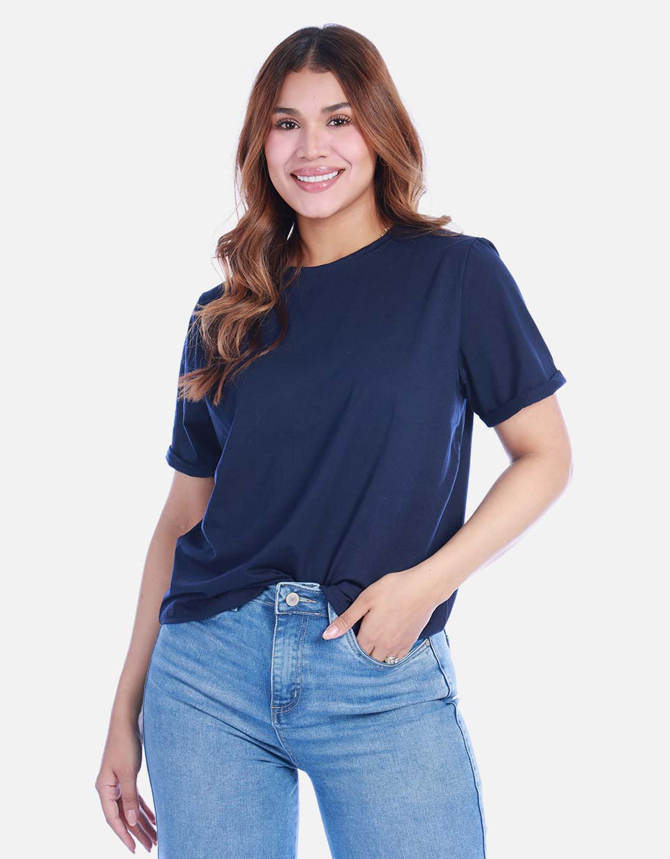 Camiseta Básica Manga Corta para Mujer