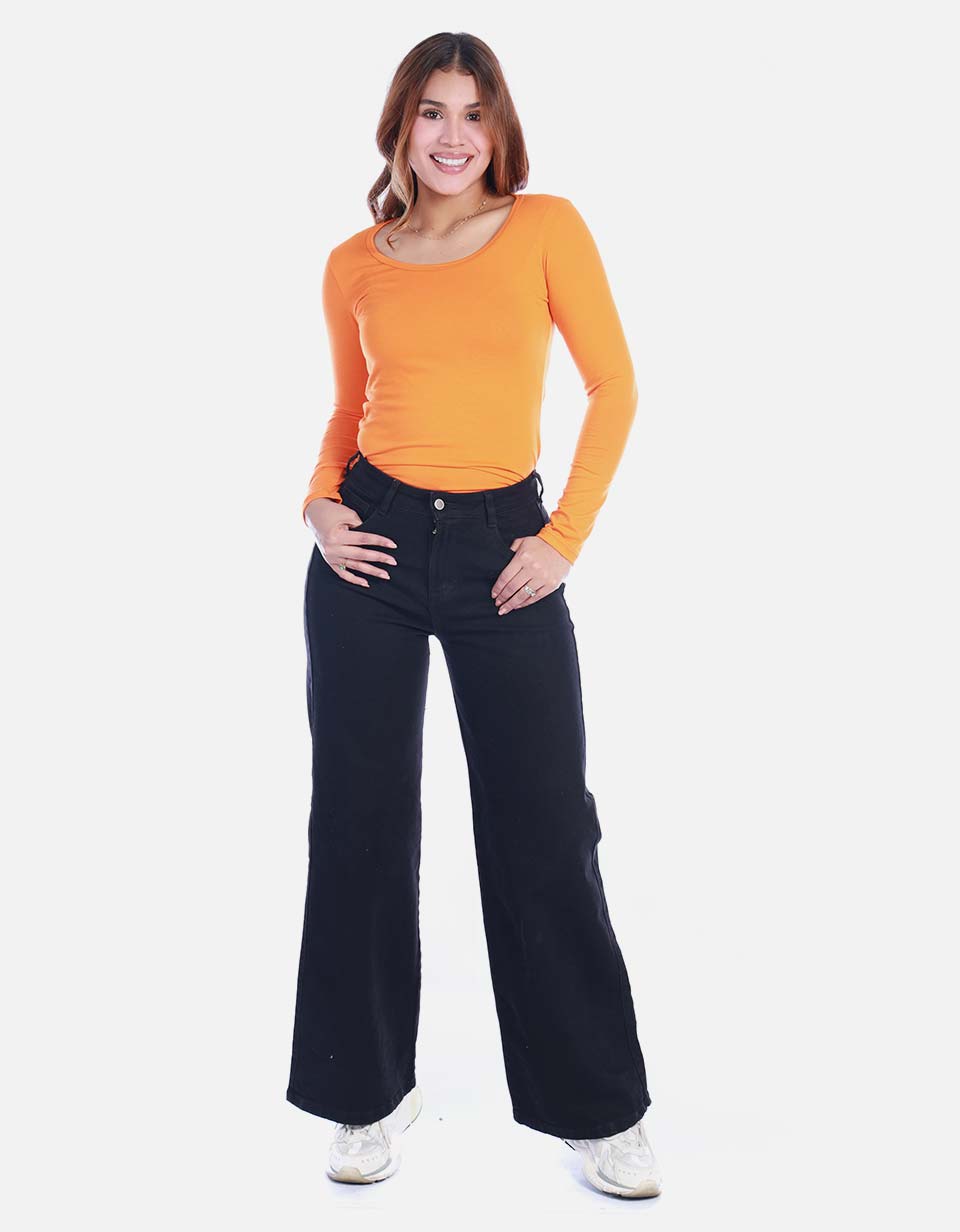 Camiseta Básica para Mujer Manga Larga