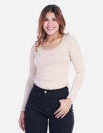 Camiseta Básica para Mujer Manga Larga