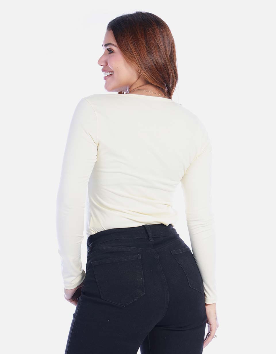 Camiseta Básica para Mujer Manga Larga