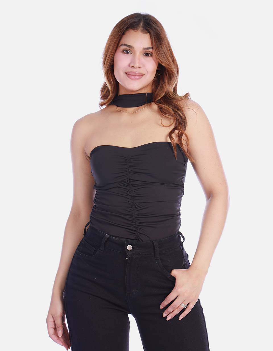 Body Strapless para Mujer con Gargantilla Choker