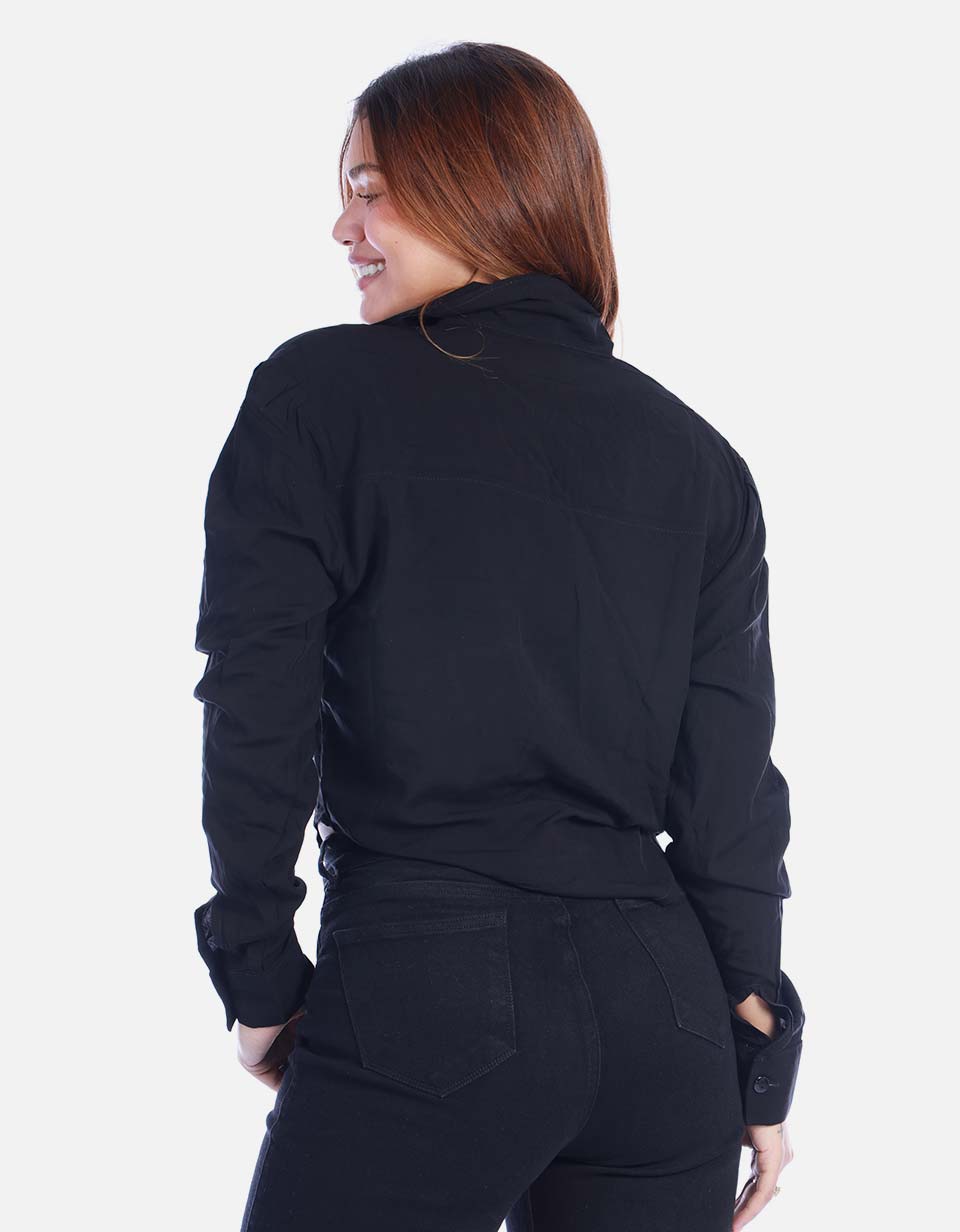 Camisa Manga Larga Elegante para Mujer