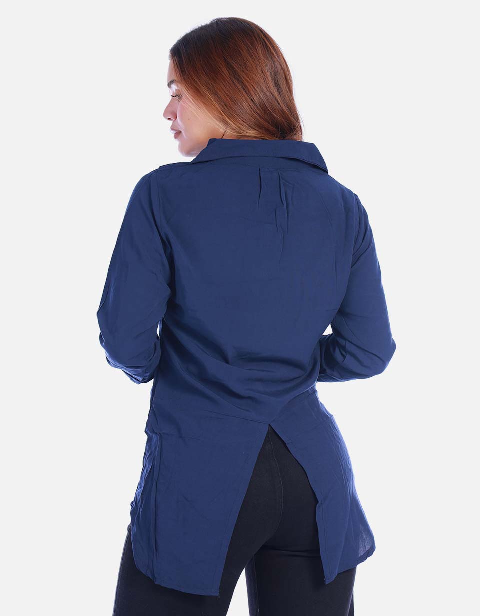 Maxicamisa Manga Larga para Mujer