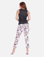 Pijama de Dos Piezas para Mujer - Camiseta Manga Corta y Pantalón