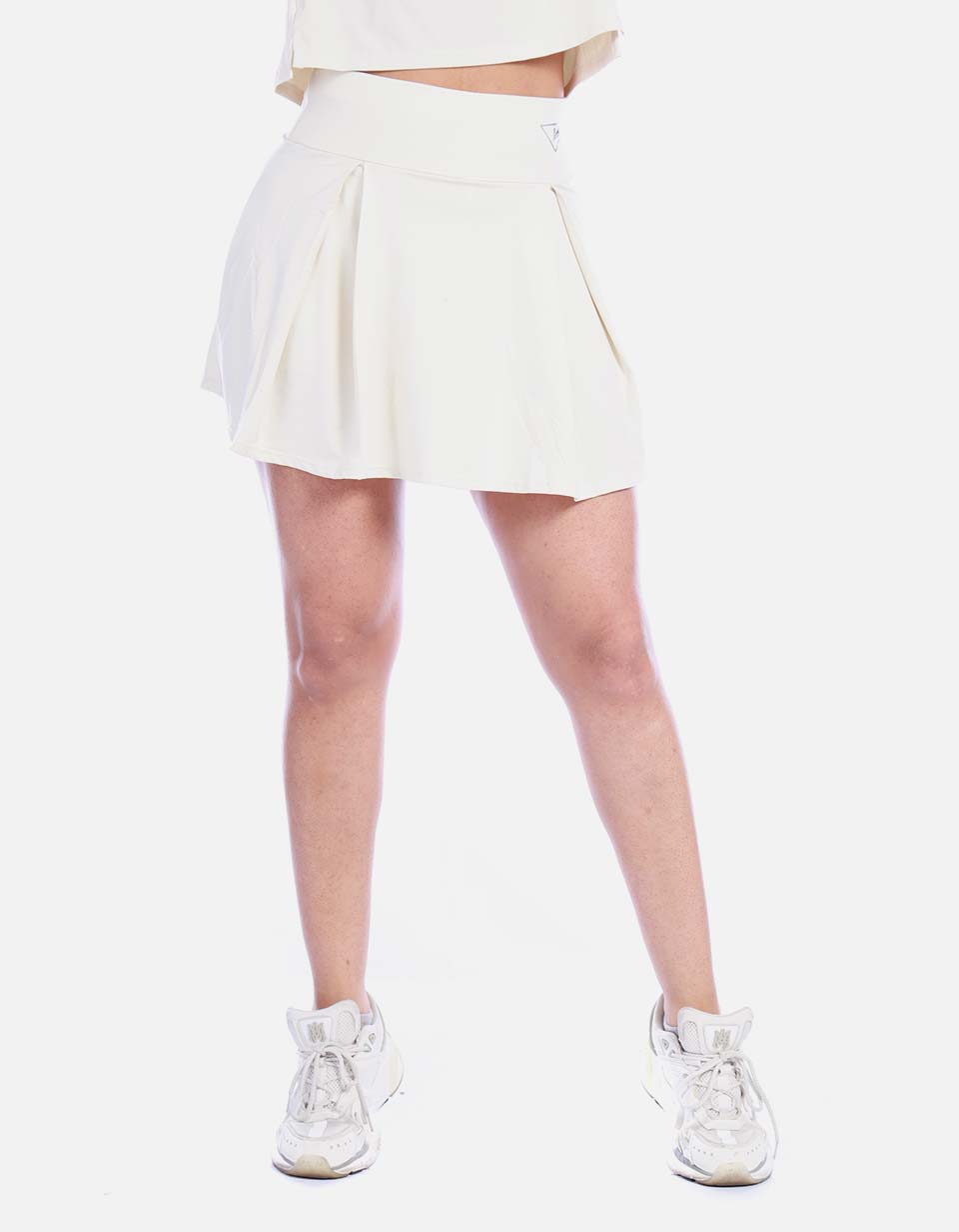 Falda Pantalón Deportiva para Mujer con Prenses y Tiro Alto