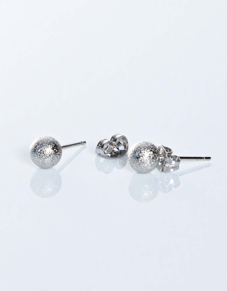 Aretes mini redondo con textura