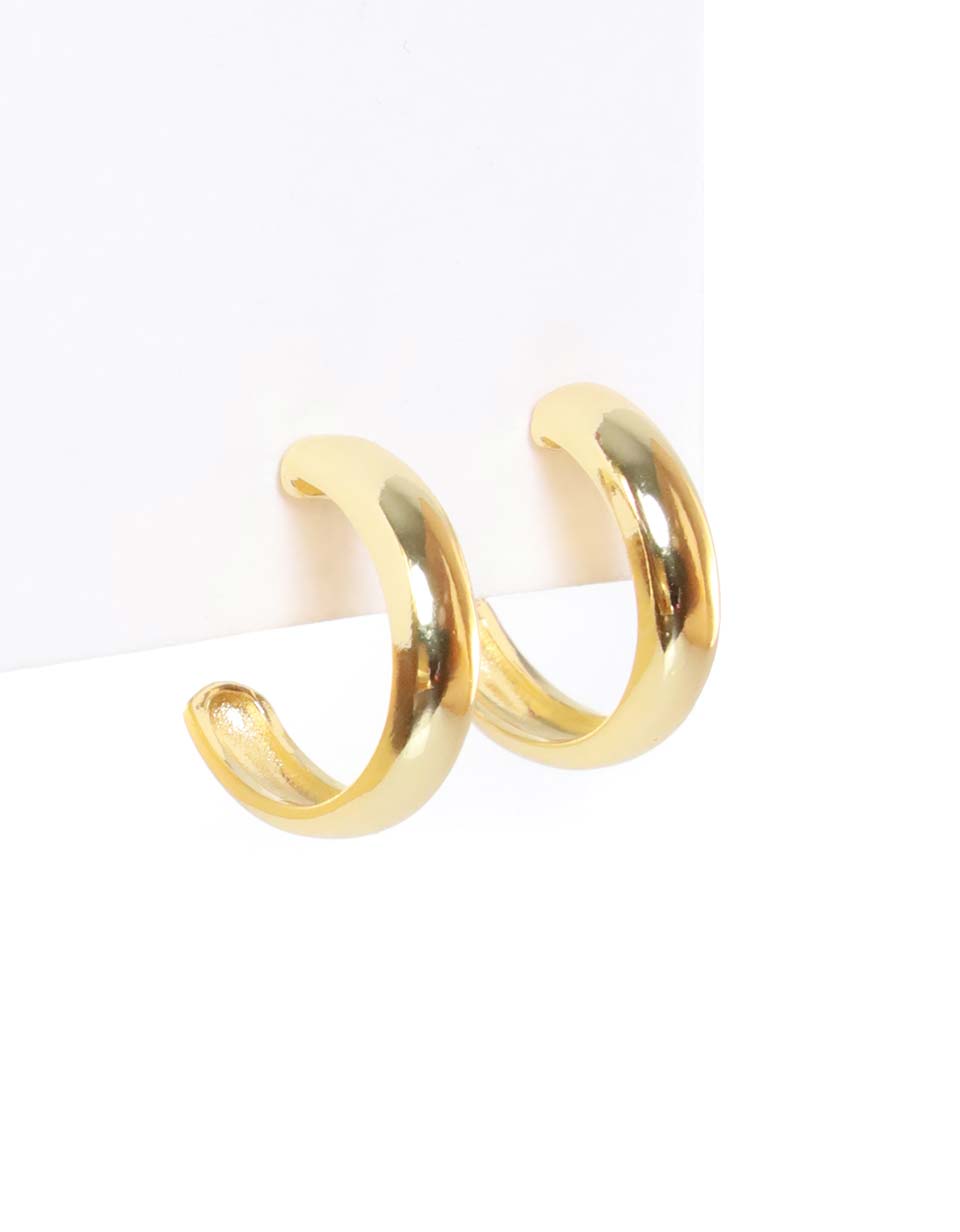 Aretes de Aro medio