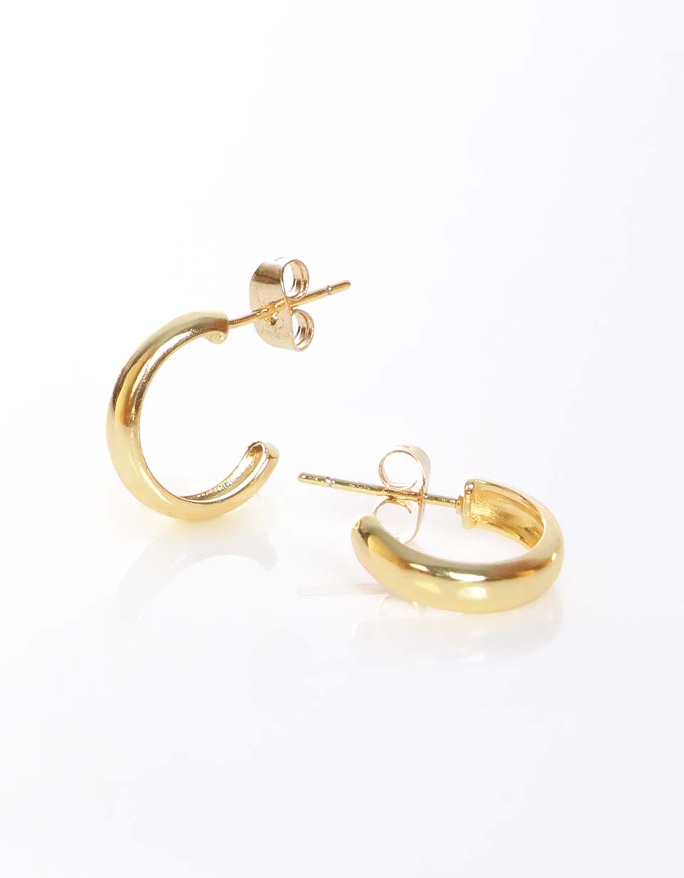 Aretes de Aro medio