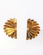 Aretes Abanico Dorado