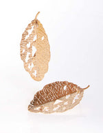 Aretes Maxi con forma de hoja