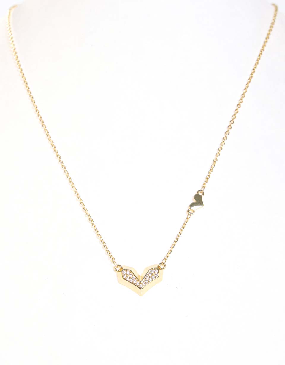 Set corazón Collar + Aretes