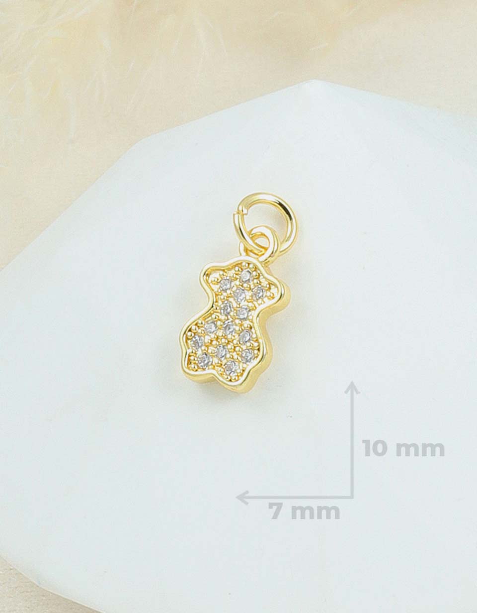 Cadena con Dije Osito en Rodio para Mujer