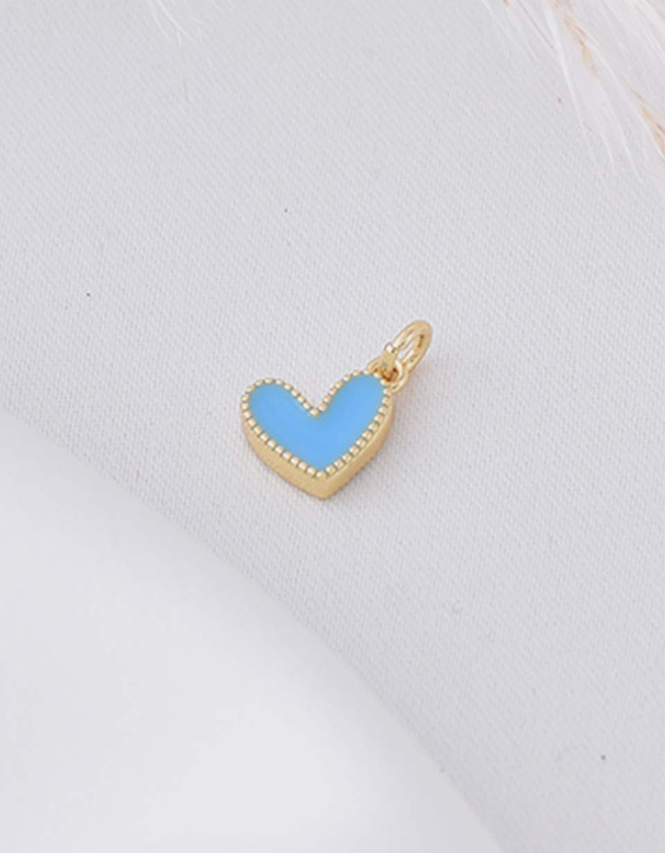 Cadena con Dije Corazón en Rodio para Mujer