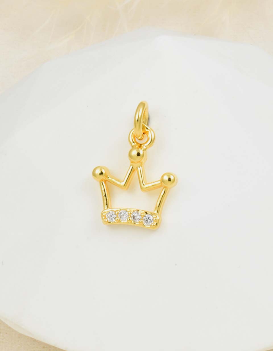 Cadena con Dije Corona en Rodio para Mujer