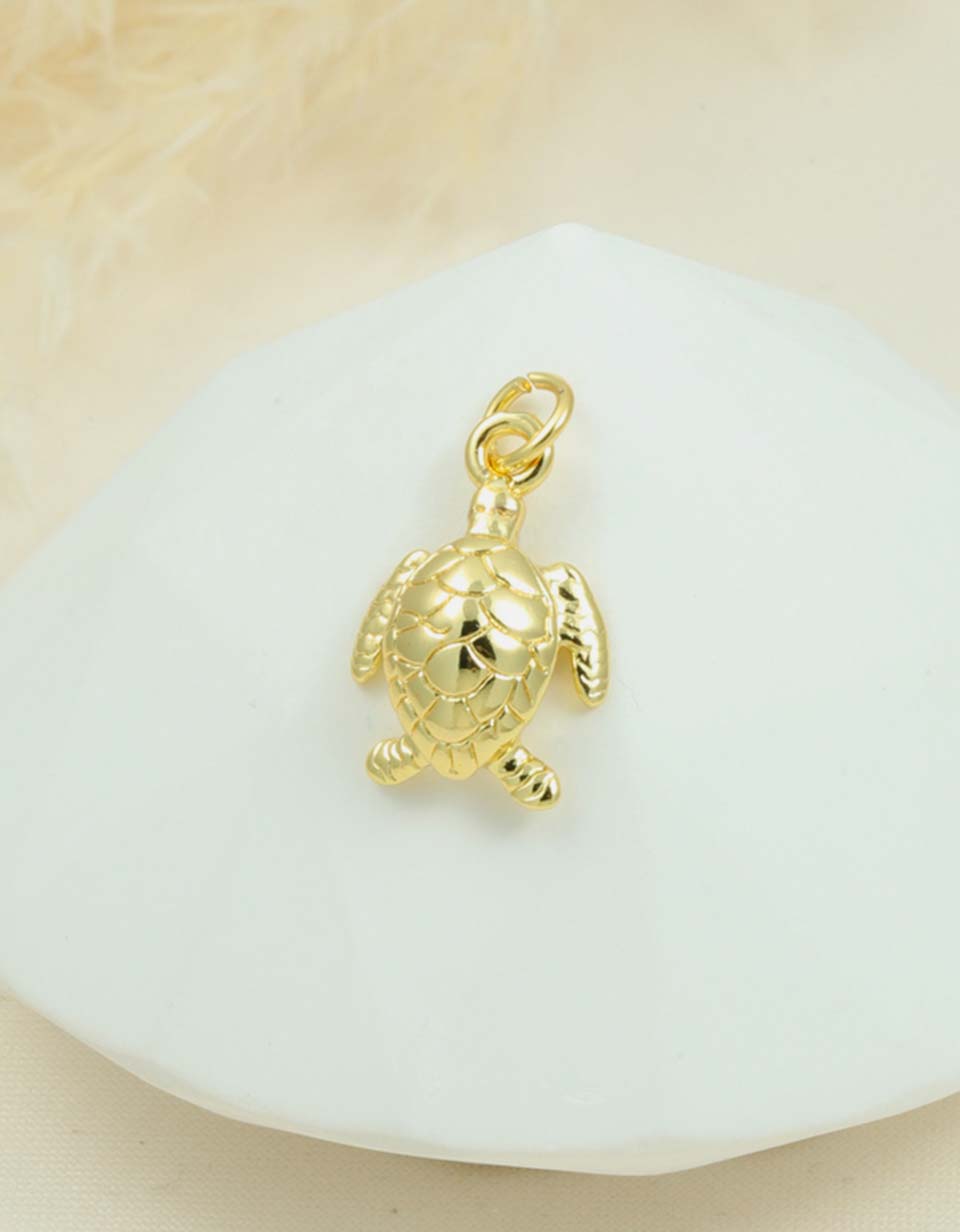 Cadena con Dije Tortuga en Rodio para Mujer