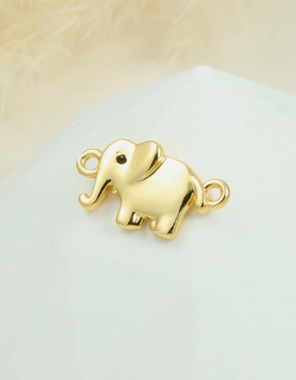 Cadena con Dije Elefante en Rodio para Mujer