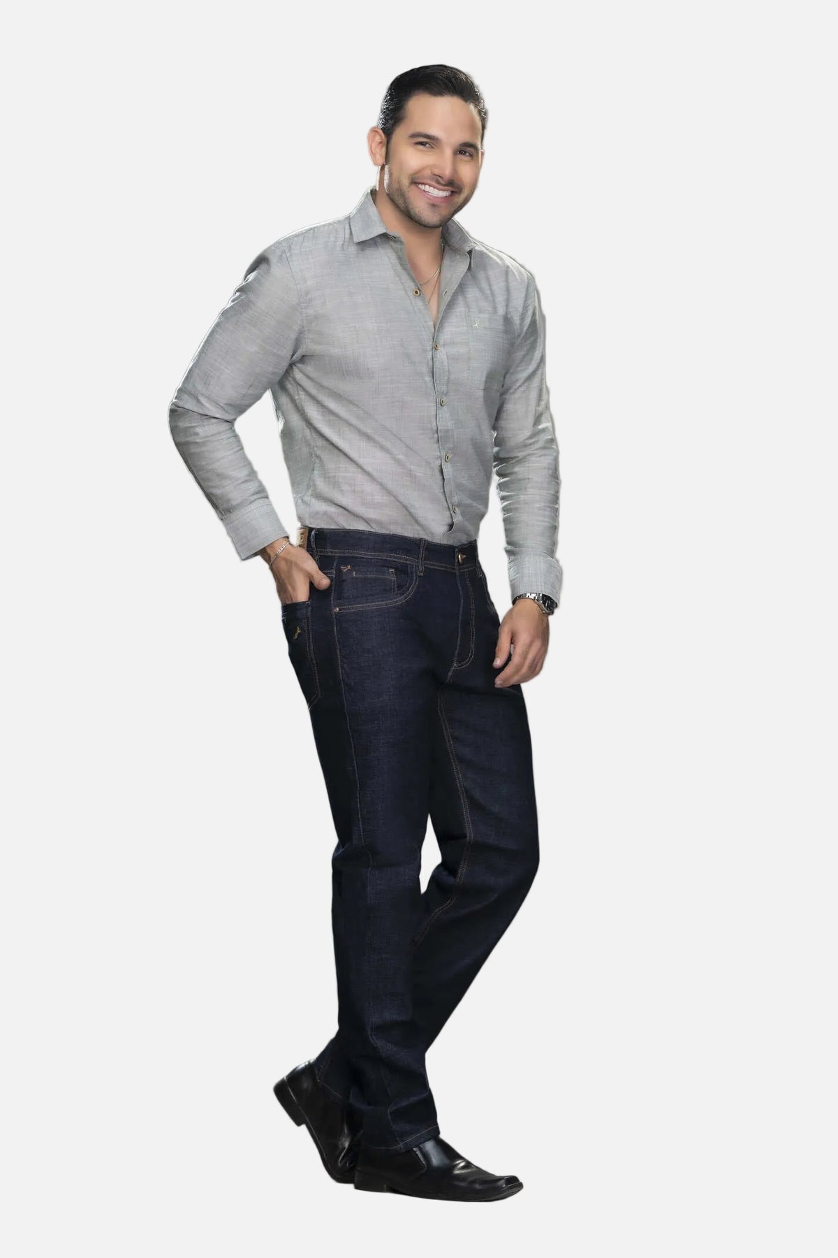 Jean Slim Azul claro Hombre
