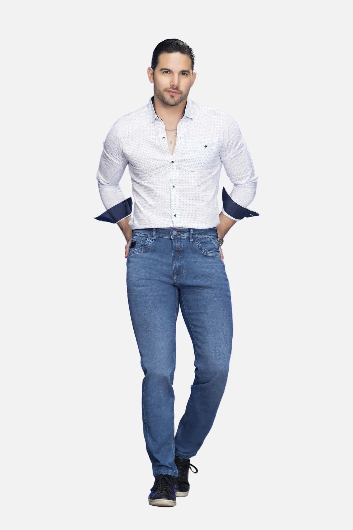Jean Slim Azul claro Hombre