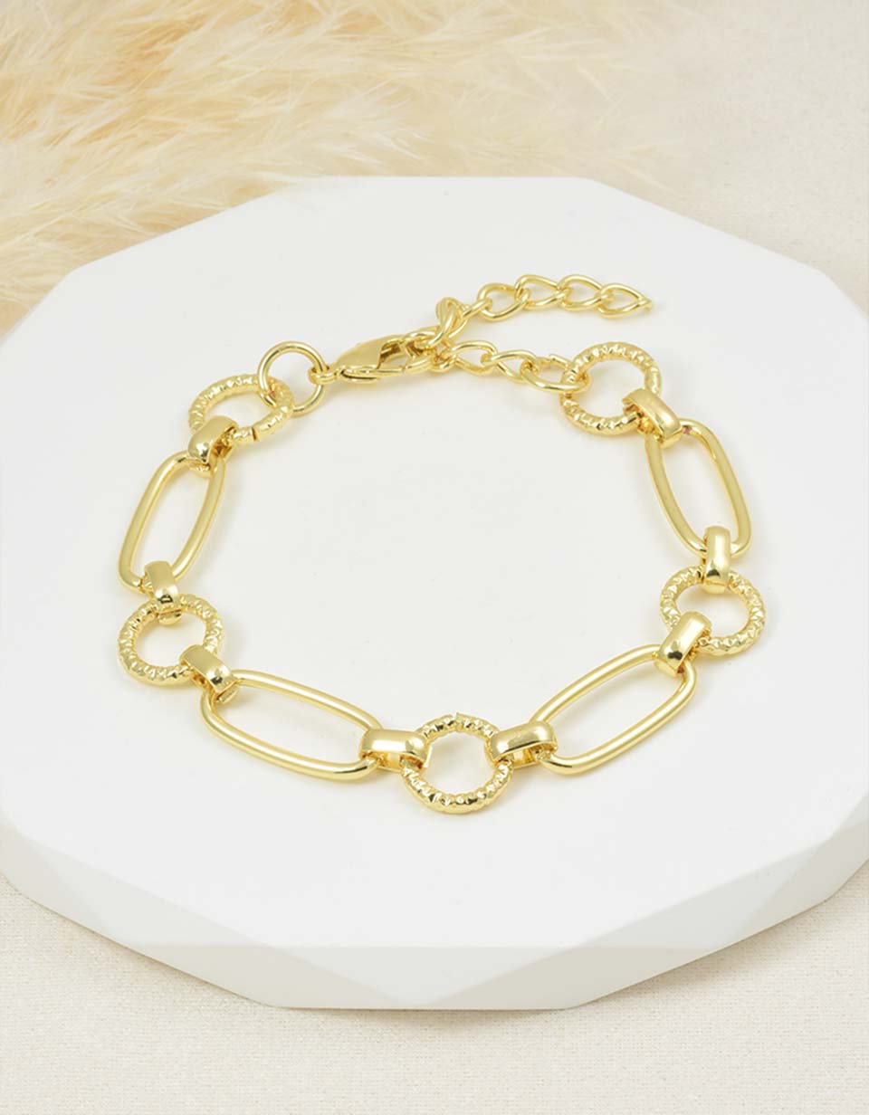 Pulsera Eslabones Dorada