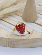 Anillo Fresa Dorado