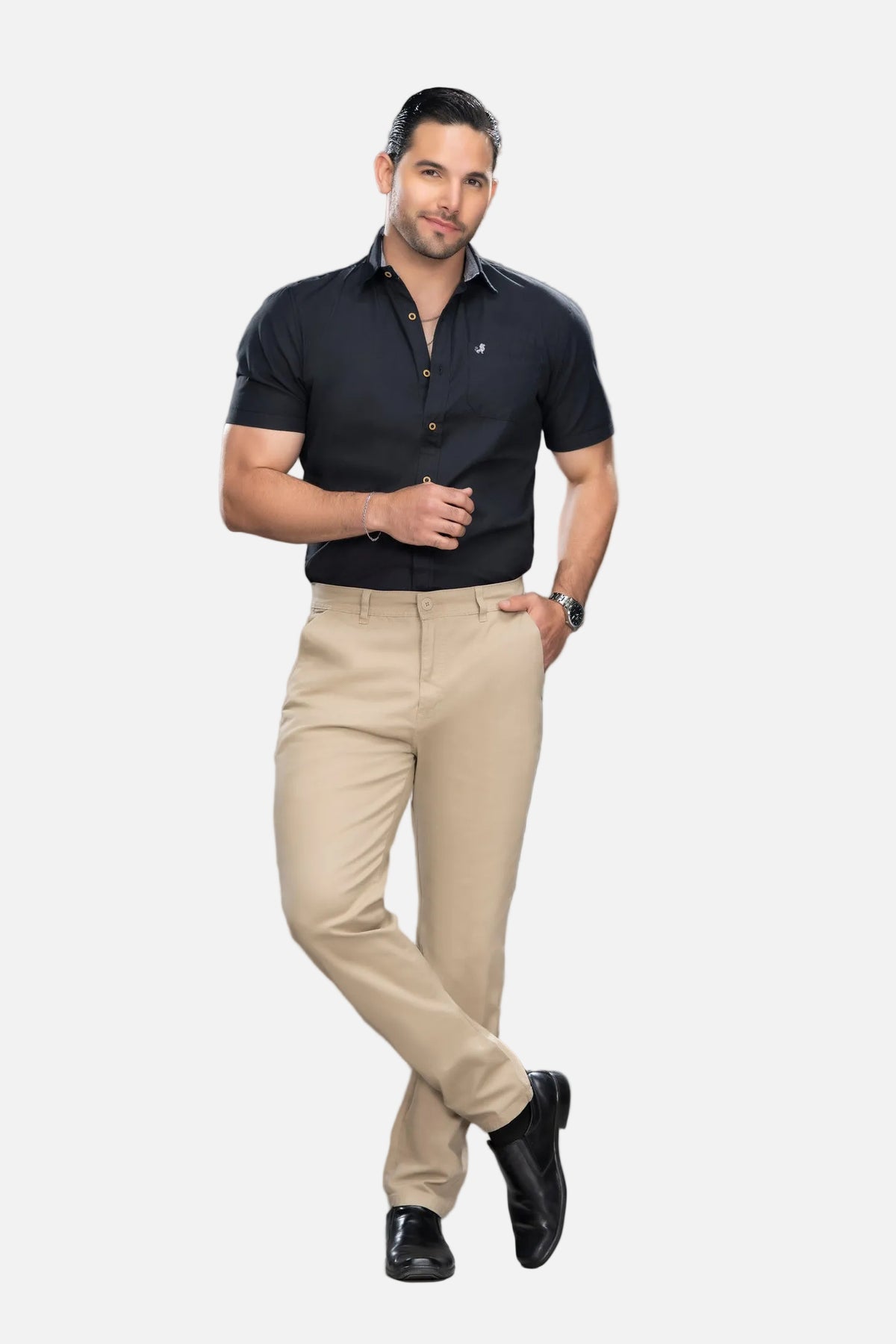 Pantalón drill Beige Hombre