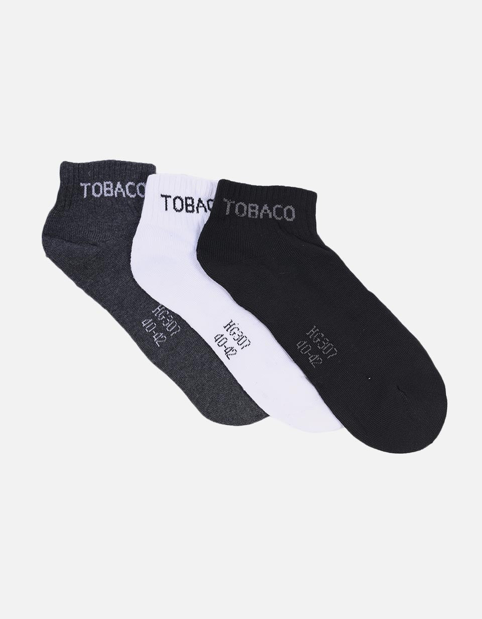 3 pares de media tobillera surtido