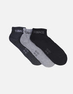 3 pares de media tobillera surtido