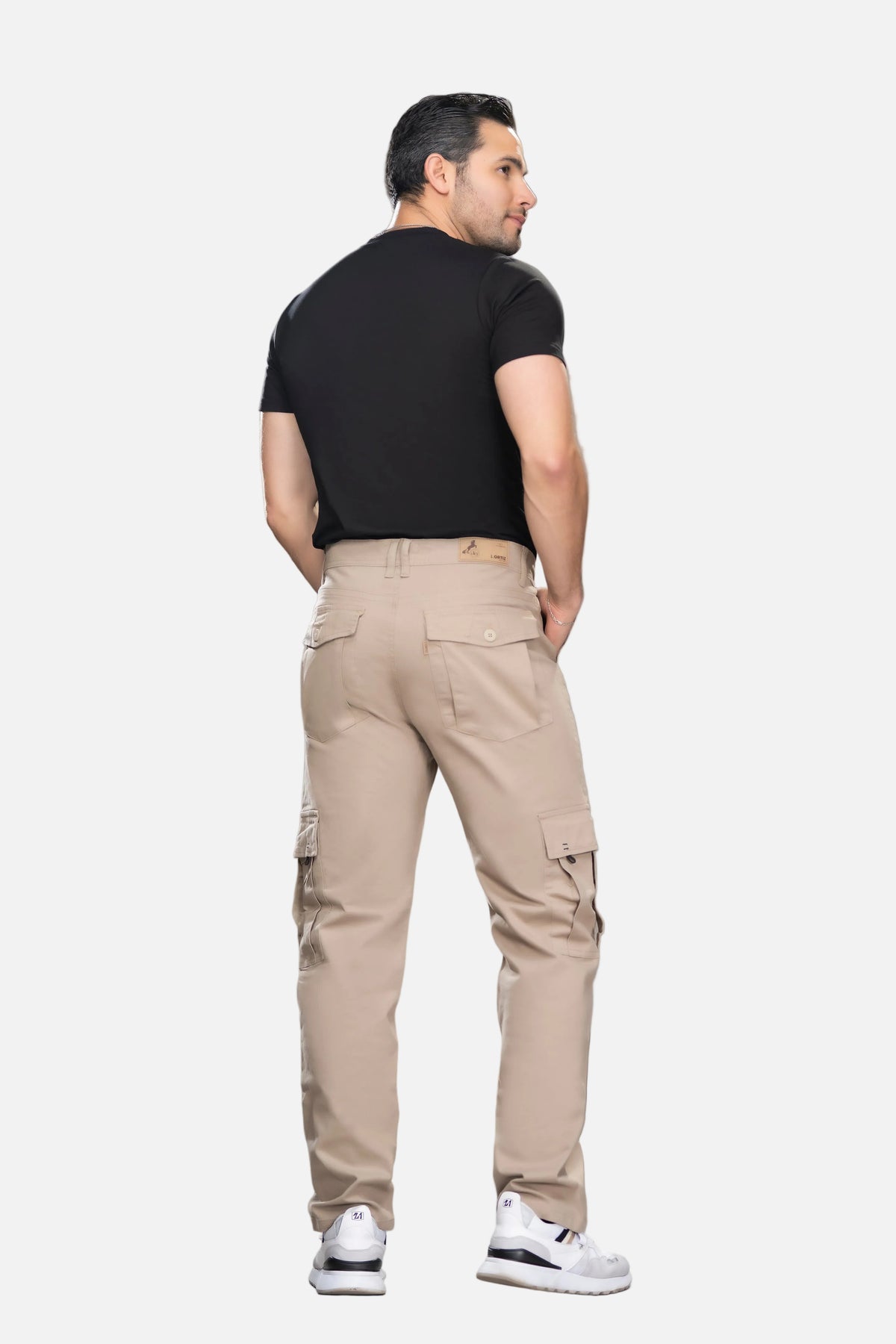 Pantalón drill Cargo Hombre