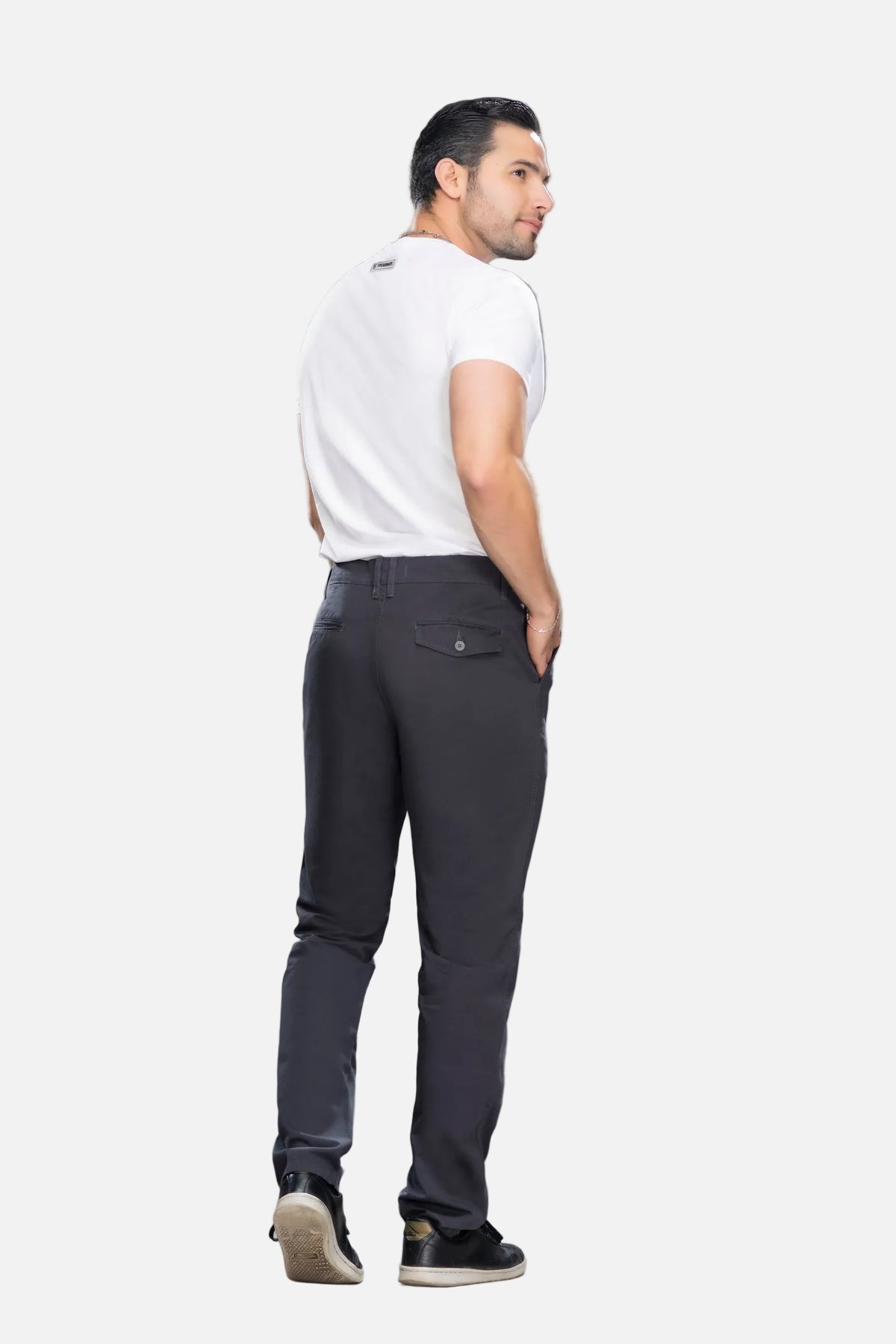 Pantalón drill Gris oscuro Hombre